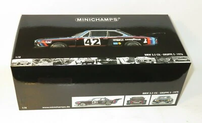Minichamps 1/18 BMW 3.5 CSL Grp.5  Alpina Faltz  Le Mans 24 Hrs 1976 #42 - Image 1 of 4
