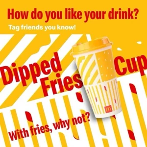 Taza de papas fritas reutilizable McDonald’s Navidad - Imagen 1 de 3