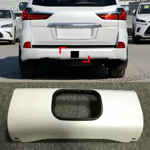 For LEXUS LX570 2016-21 Pearl White Painted Rear Bumper Trailer Tow Hitch Cover - Bild 1 von 6