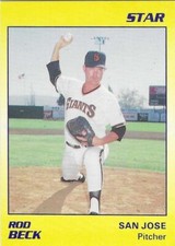 ROD BECK 1989 STAR ROOKIE #82 SAN FRANCISCO GIANTS