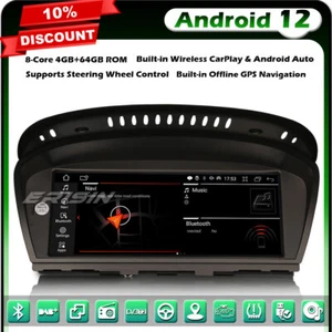 8,8" Android 13 Autoradio DAB+ BMW 3er E90 E91 E92 E93 5er E60 E61 E63 E64 CIC - Bild 1 von 24