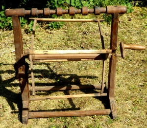 Antike Wollhaspel Wollwickler Garnwickler 1870 Brauchtum Museumsstück rar - Bild 1 von 6