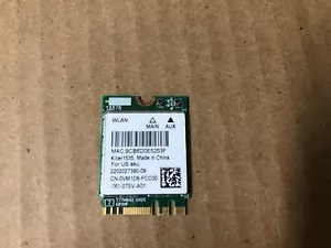 Killer 1535 Dell XPS 13 9360 scheda WiFi wireless 4.1 VM1D6 0VM1D6 - Foto 1 di 1