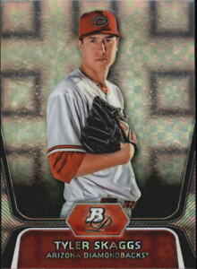 2012 Bowman Platinum Prospects X-Fractors Baseball Card #BPP42 Tyler Skaggs
