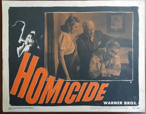 Helen Westcott Robert Douglas & Jack Davis Homicide original Lobby Card 4870