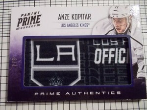 2012-13 PANINI PRIME ANZE KOPITAR PATCH No. 2 / 5