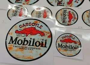 Mobiloil Gargoyle Rostkleber Ø 3 120 cm - Gulf Öl Mobil Texaco - Bild 1 von 3