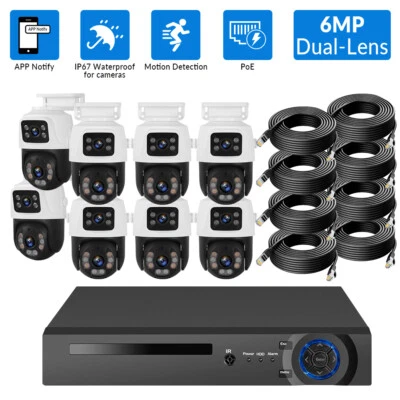 KERUI 6MP POE 8CH NVR Security Camera System Surveillance Night Auto Tracking US - Image 1 of 4