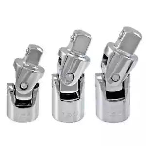 Universal Joint Set (3-Piece) 1/4, 3/8 And 1/2 In Hand Tool Strong Durable - Picture 1 of 1