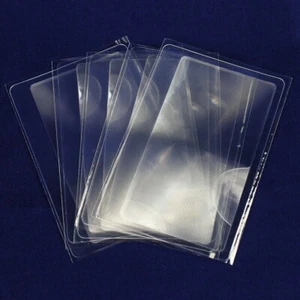 Five 5 Credit Card Size Wallet Pocket Magnifier Magnifying Reading Glass - Picture 1 of 6