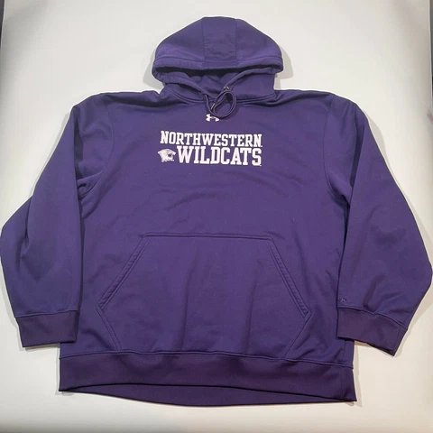 Under Armour Mens Northwestern Wildcats Storm Hoodie Sweatshirt Purple Size XL Cover