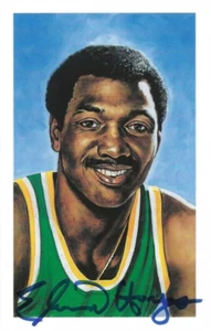 Autographed Signed Elvin Hayes San Diego Rockets Picture Postcard HOF w/COA - Picture 1 of 1