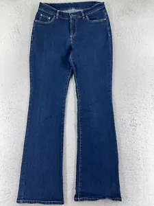 Jockey Pants Womens 26 Blue Denim Jeans Boot Cut Mid Rise Cotton Blend 26x30 - Picture 1 of 15