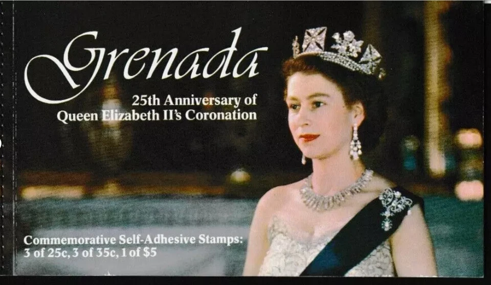Гренада 1978 25-летие коронации самоклеящийся буклет как новый без наклеек и следов - Изображение 1 из 1
