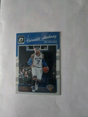 Carmelo Anthony 2016 Panini Optic Donruss with New York knicks collectible card. - Image 1 of 4