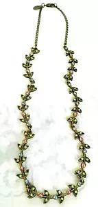 VINTAGE SWEET ROMANCE CRYSTAL NECKLACE - 17" - Picture 1 of 5