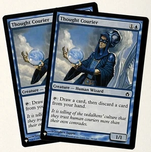 X2 MTG Fifth Dawn (5DN 038) Thought Courier - NM Pack Fresh- Common - The List - Picture 1 of 2