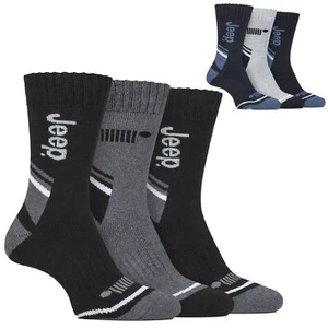 Jeep - Paquete de 3 calcetines para botas de senderismo al aire libre para hombre | Calcetines para caminar de poliéster - Imagen 1 de 5
