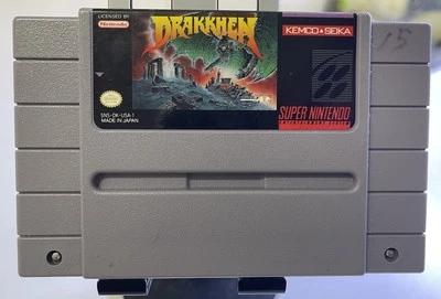 Drakkhen Super Nintendo Entertainment System 1991 SNES Tested AUTHENTIC Clean ‼️ - Image 1 of 4