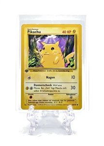 PIKACHU 1999 Pokemon TCG 1st Edition Germany #58/102 YELLOW CHEEKS ***CONDITION - Picture 1 of 3