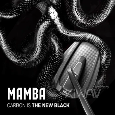 Alfombrilla de espejo de extremo de barra negro fibra de carbono perno de 5 mm para Triumph Speed Triple R Foto 1 de 4