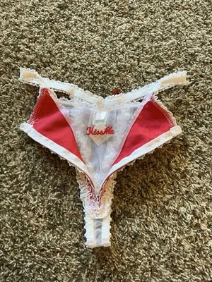 Vintage Fredericks Of Hollywood Panties OS Zipper Front KISS ME NWT - Image 1 of 4