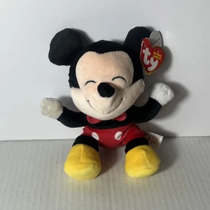 TY Beanie Babies Collection Disney Mickey Mouse 6 Zoll Plüschtier - Bild 1 von 10