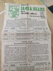 Perfect Jams & Jellies with Sure-Jell, Insert, General Foods Candy Wine Jelly - Picture 1 of 3