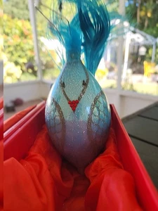 Swarovski Limited Edition Glass Peacock Feather  Singed 4 Out Of 310 Ornament  - Picture 1 of 7