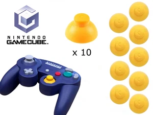 10 Nintendo Gamecube Controller YELLOW C-Stick Thumb Sticks /  Thumbstick Analog - Picture 1 of 3