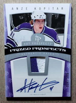 2006-07 Fleer Hot Prospects Anze Kopitar Auto Patch RC /599 Los Angeles Kings - Image 1 of 2