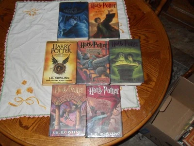 Harry Potter Complete Hardcover Set Books 1-7  J.K. Rowling Dust Jacket - Image 1 of 4