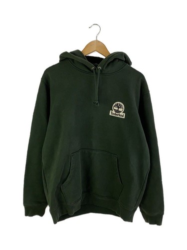 Felpa Supreme con cappuccio L cotone verde usata