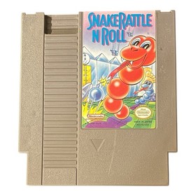 Snake Rattle N Roll NES Nintendo Game Tested Authentic Rare Ltd