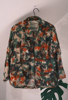 Chaqueta de Colección Para Hombre Militar Suiza M70 Alpenflauge Camuflada TN 64 Abrigo de Campo Talla M Foto 1 de 4