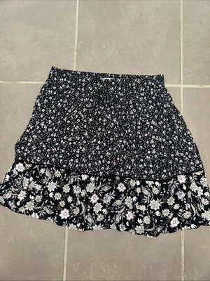 ESPRIT Women’s Sz AU 8 Skirt Above Knee Floral Cottagecore Viscose Elastic Waist - Image 1 of 4