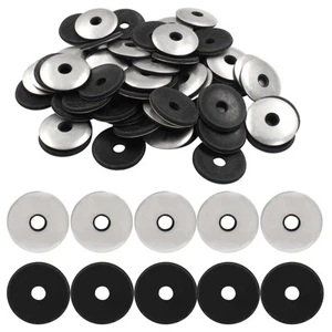 120 Pcs 1/4'' x 1" Neoprene Washers, Stainless Steel Neoprene EPDM Bonded Sea... - Picture 1 of 5