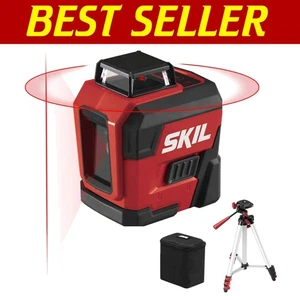 Portable 65ft Cross Line Laser Level with Tripod – Self-Leveling & Easy Charging - Picture 1 of 8