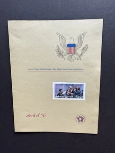 1976 American Bicentennial Official Stamp Portfolio (A) +Spirit of 76#1631a+Info - Picture 1 of 5