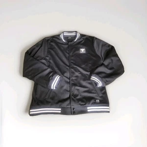 Under Armour Project Rock Mesh Varsity Jacke Herren Large Schwarz Bomber - Bild 1 von 5