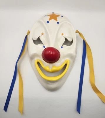 Vintage 1983 Artisan Made Signed Mardi Gras Ceramic Jester Mask New Orleans  - Image 1 of 4