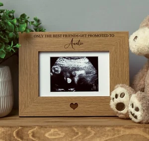 Best Friends werden zu Tante befördert Baby Scan Rahmen Geschenk FWINS-7 - Bild 1 von 1