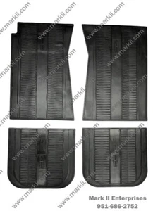 1968-71 Lincoln Mark III Interior Rubber Mats as Original with Lincoln Logo (4) - Picture 1 of 1