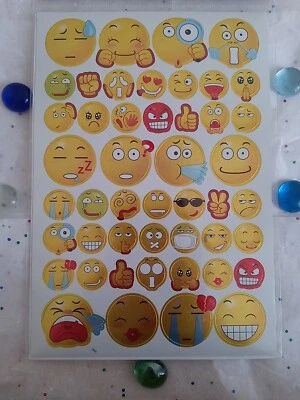 Emoticon Emoji Foil Stickers from Jot - Fun Expression Stickers, Craft Supplies - Image 1 of 3