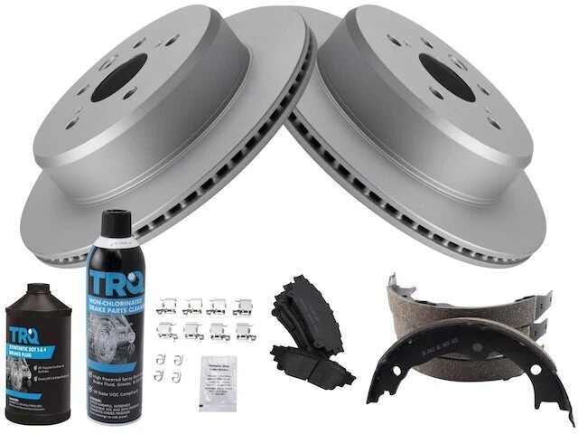 Kit de tambor de zapata de rotor de pastillas de freno traseras TRQ para Lexus RC350 2015-2020 38KKPV Foto 1 de 1