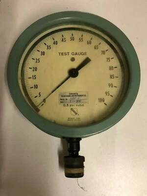 Tulsa Ashcroft Gauge 6" 1082AS 1/4" LC 100# bottom mount - Image 1 of 4