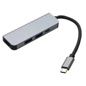 Usb-C HDMI 4K Enchufe Con 2X USB 3.0/ Pd Puerto Hub Adaptador Con Cable 4 IN 1 - Imagen 1 de 5