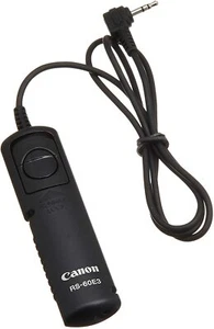 CANON Remote Switch RS-60E3 for EOS 7 7s 5S 90D 80D 70D 60D M6 M5 PowerShot G16 - Picture 1 of 1