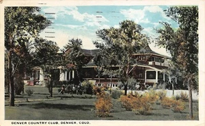 Denver Country Club Oldest Club West of the Mississippi Denver,CO 1921 Postcard - Picture 1 of 2