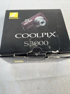 Nikon Coolpix S3000 12.0MP Plum Digital Camera Working Tested Original Box - Picture 1 of 11